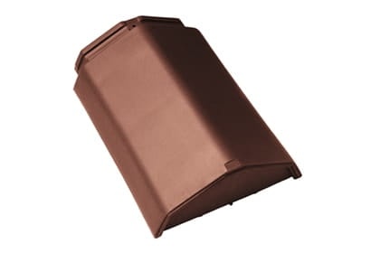 Начальная коньковая черепица Braas Турмалин Глазурь каштан