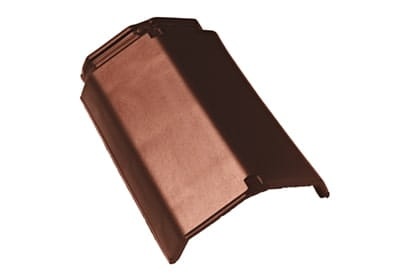 Коньковая черепица Braas Изумруд Глазурь каштан