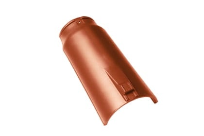 Коньковая черепица Braas Опал Ангоб красное пламя