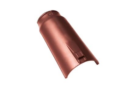 Коньковая черепица Braas Опал Глазурь красный бук