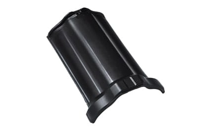 Коньковая черепица Braas Рубин 11V Глазурь глубокий черный