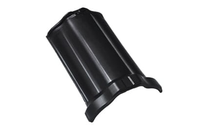 Коньковая черепица Braas Рубин 13V Глазурь глубокий черный