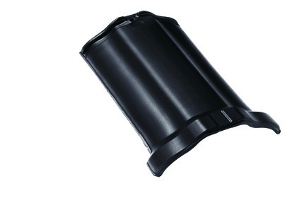 Коньковая черепица Braas Рубин 9V Ангоб черный вулкан