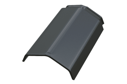 Коньковая черепица Braas Турмалин Топ-глазурь серый кристалл