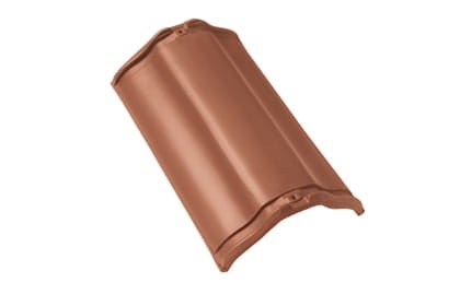 Центральная коньковая черепица без муфт Braas Рубин 11V Натуральный красный