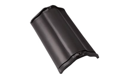 Центральная коньковая черепица без муфт Braas Рубин 11V Ангоб антрацит