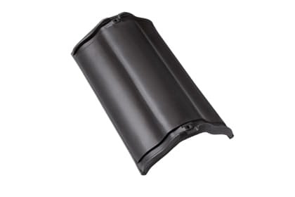 Центральная коньковая черепица без муфт Braas Рубин 11V Ангоб графит