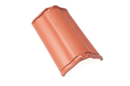 Центральная коньковая черепица без муфт Braas Рубин 13V Ангоб медный