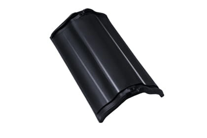 Центральная коньковая черепица без муфт Braas Рубин 13V Топ-глазурь черный бриллиант