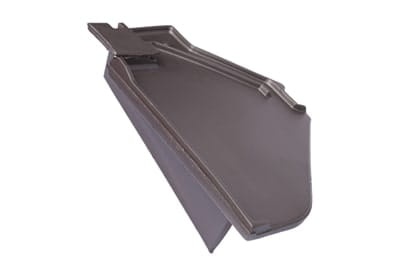 Боковая левая черепица Braas Изумруд Ангоб антрацит