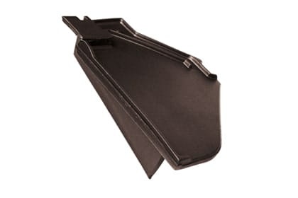 Боковая левая черепица Braas Изумруд Глазурь тик