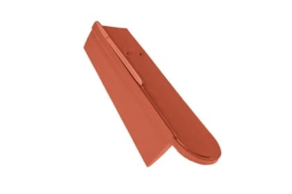 Боковая левая черепица Braas Опал Натуральный красный