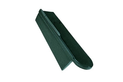 Боковая левая черепица Braas Опал Топ-глазурь зеленая ель