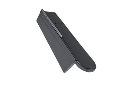 Боковая левая черепица Braas Опал Глазурь глубокий черный