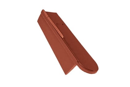 Боковая левая черепица Braas Опал Глазурь каштан