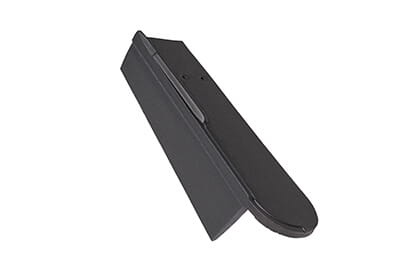 Боковая левая черепица Braas Опал Глазурь королевский серый