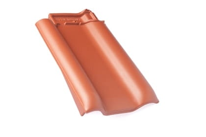 Боковая левая черепица Braas Рубин 13V Ангоб медный