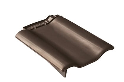 Боковая левая черепица Braas Рубин 9V Глазурь тик