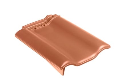 Боковая левая черепица Braas Рубин 9V Ангоб медный