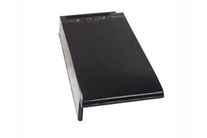 Боковая левая черепица Braas Турмалин Глазурь глубокий черный