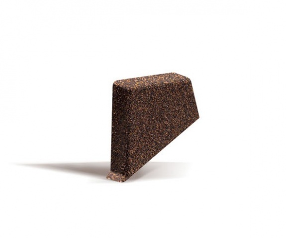 Заглушка торцевой планки Metrotile левая кофе