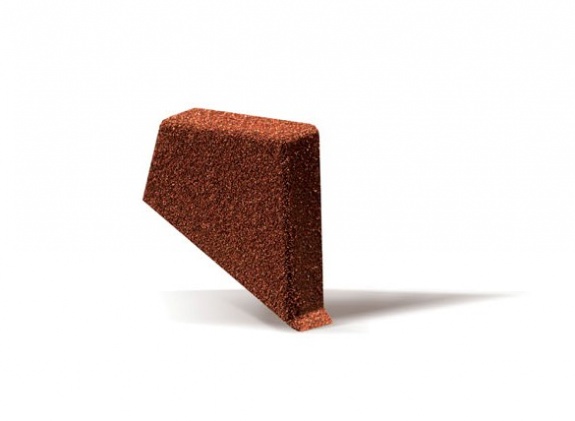 Заглушка фронтонной планки Metrotile правая скарлет