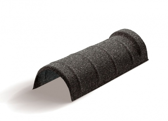 Конек полукруглый одинарный Metrotile сланцевый