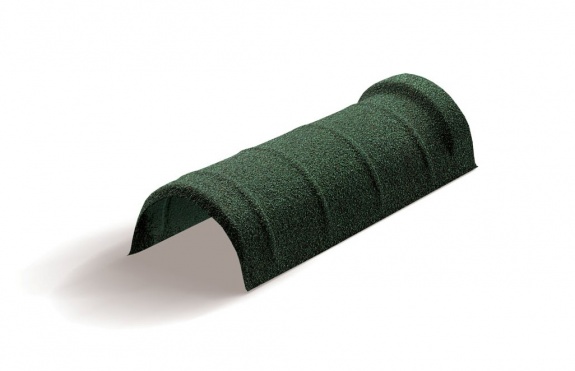 Конек полукруглый одинарный Metrotile темно-зеленый