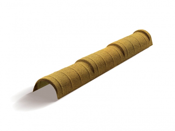 Конек полукруглый тройной Metrotile охра