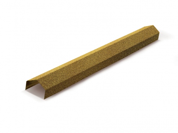 Конек ребровой, ширина 130мм Metrotile охра