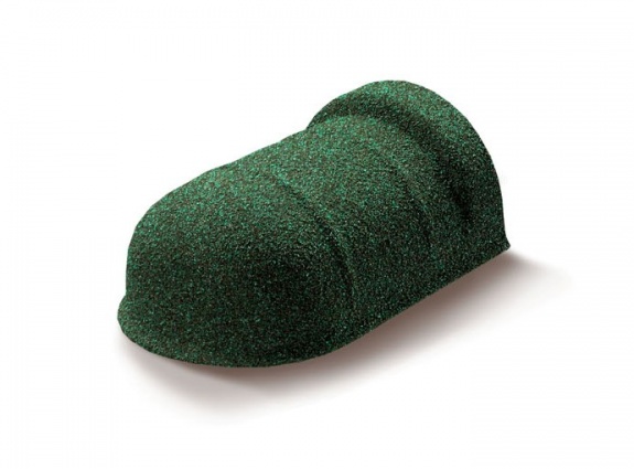 Наконечник полукруглого конька Metrotile зеленый