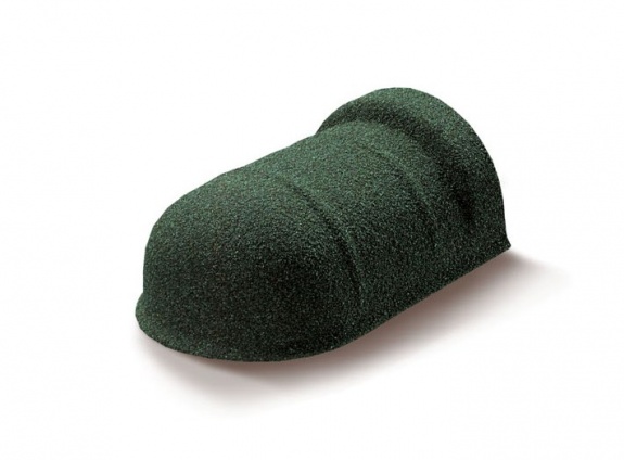 Наконечник полукруглого конька Metrotile темно-зеленый