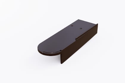 Боковая правая черепица Braas Опал Глазурь тик