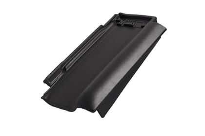 Боковая правая черепица Braas Рубин 13V Ангоб антрацит