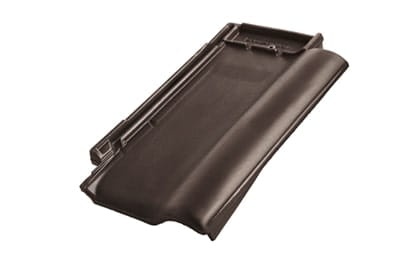 Боковая правая черепица Braas Рубин 9V Глазурь тик