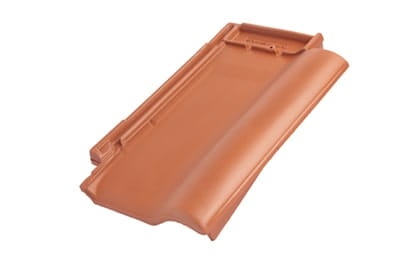 Боковая правая черепица Braas Рубин 9V Ангоб медный