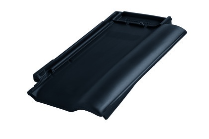 Боковая правая черепица Braas Рубин 9V Ангоб черный вулкан