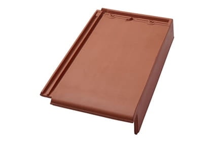 Боковая правая черепица Braas Турмалин Натуральный красный