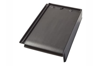 Боковая правая черепица Braas Турмалин Ангоб антрацит