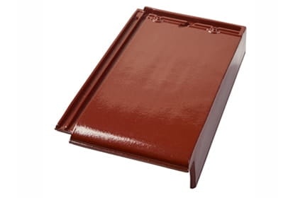 Боковая правая черепица Braas Турмалин Глазурь каштан