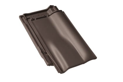 Вентиляционная черепица Braas Рубин 13V Ангоб темно-коричневый