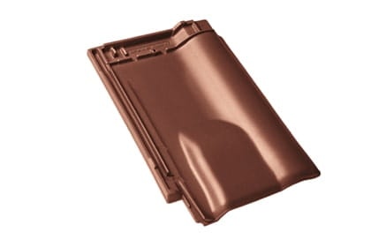 Вентиляционная черепица Braas Рубин 9V Глазурь каштан