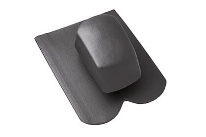 Черепица с вентиляционной насадкой Braas Опал Глазурь королевский серый