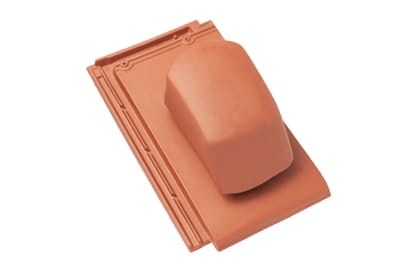 Черепица с вентиляционной насадкой Braas Турмалин Ангоб медный