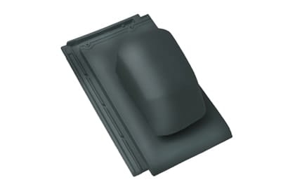 Черепица с вентиляционной насадкой Braas Турмалин Глазурь кедр