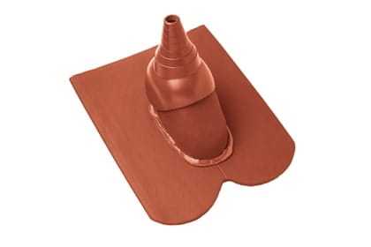 Черепица с насадкой для антенны Braas Опал Натуральный красный