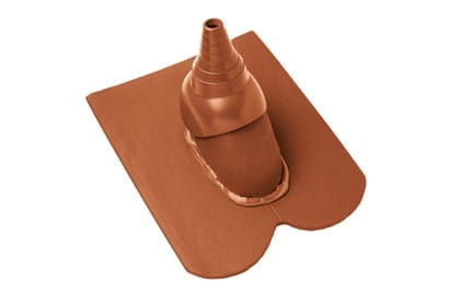 Черепица с насадкой для антенны Braas Опал Ангоб красное пламя