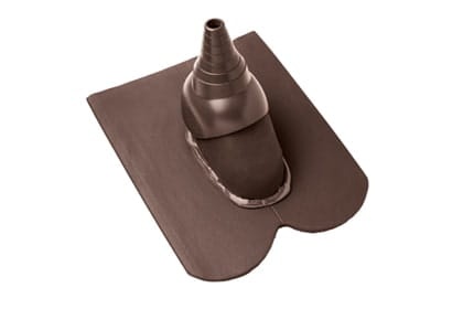 Черепица с насадкой для антенны Braas Опал Ангоб темно-коричневый