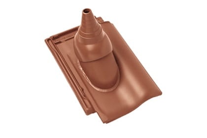 Черепица с насадкой для антенны Braas Рубин 11V Натуральный красный