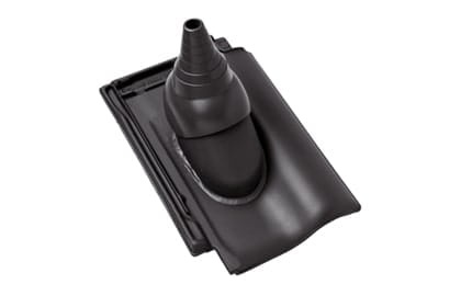 Черепица с насадкой для антенны Braas Рубин 11V Ангоб антрацит